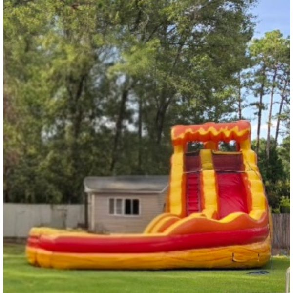 17′ Lava Rush Curved Waterslide